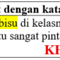 CONTOH KALIMAT DENGAN KATA bisu