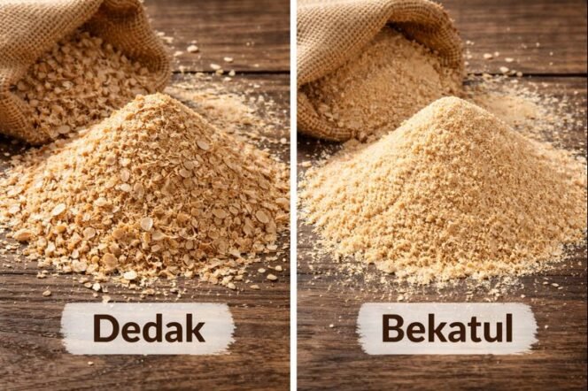 
Apa beda dedak dengan bekatul?