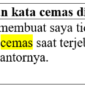 23 Contoh kalimat dengan kata cemas
