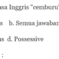 Apa bahasa Inggris "cemburu"?