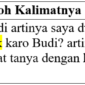 Bahasa Jawa Dekat dan Contoh Kalimatnya