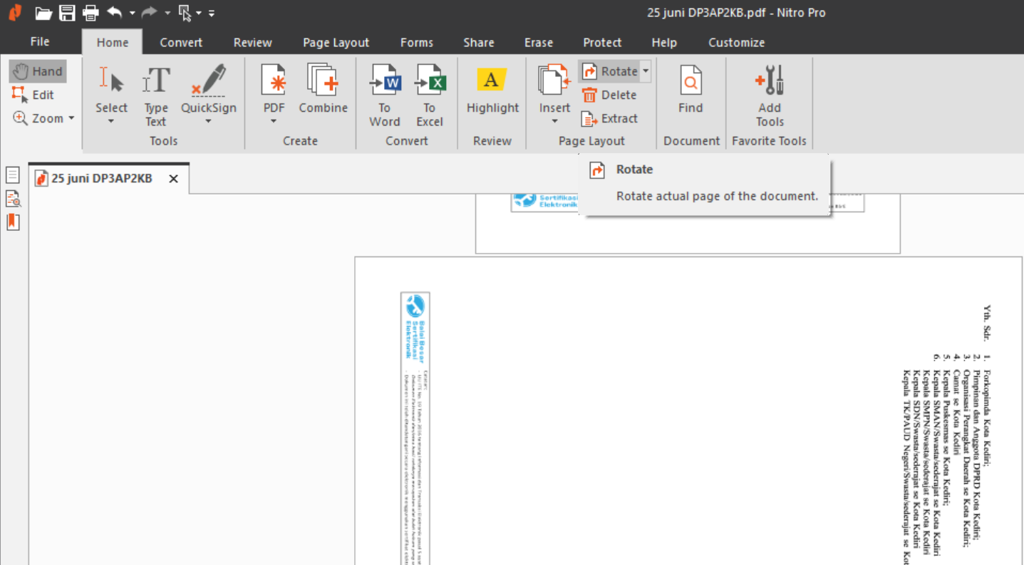 Cara putar file pdf di Nitro Pro