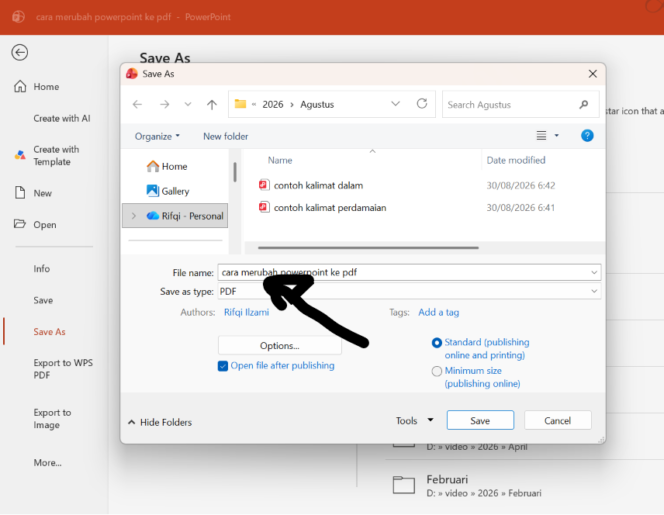 
Cara Mengubah PowerPoint ke PDF dengan Microsoft PowerPoint 