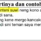 Ngenteni suwi artinya dan contoh kalimatnya