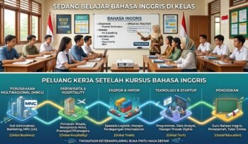 Peluang atau lowongan kerja setelah kursus bahasa Inggris