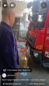 Tera ulang mobil tangki di Disperindag kota kediri