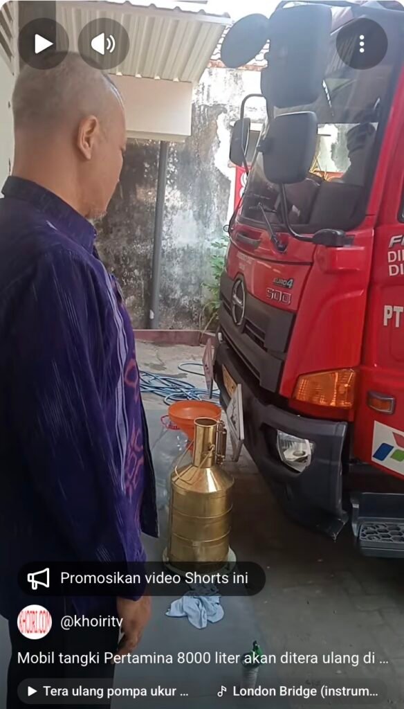 Tera ulang mobil tangki di Disperindag kota kediri