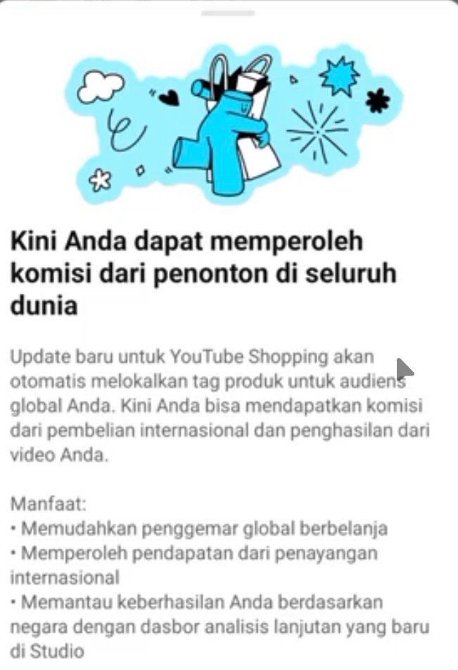 Tag YouTube shopping internasional